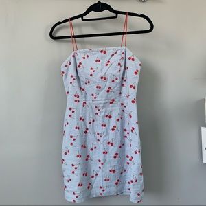 Urban Outfitters Linen Cherry Dress